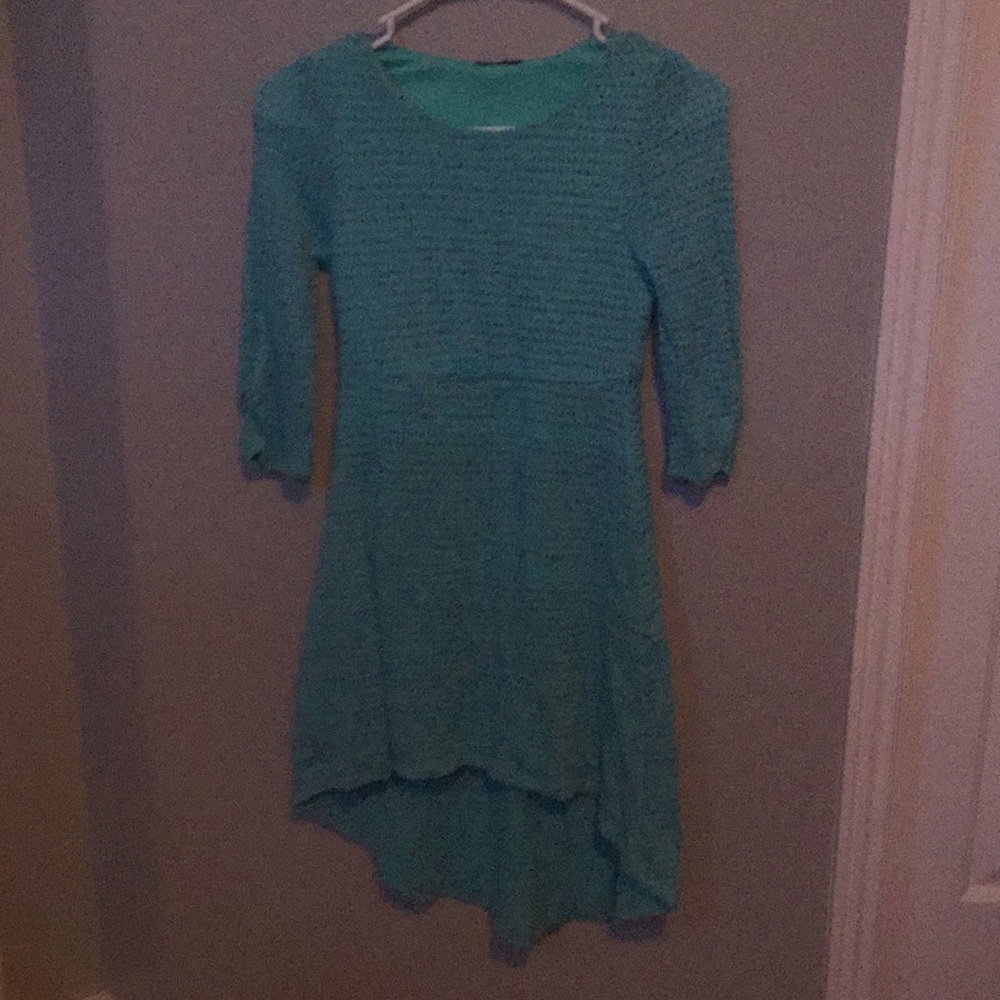 teal dress